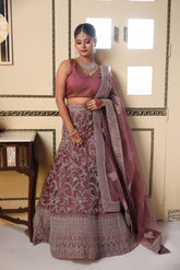 Mauve Sequin Lehenga image 0