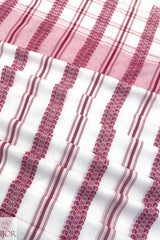 Dhonkhali Red and White Pure Cotton