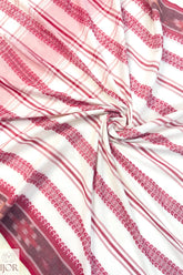 Dhonkhali Red and White Pure Cotton