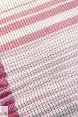 Dhonkhali Red and White Pure Cotton Check