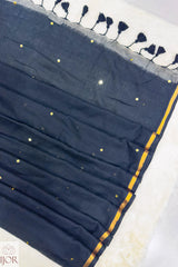 Nisha Swarna - Pure Mulmul Cotton Black