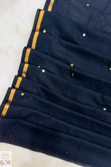 Nisha Swarna - Pure Mulmul Cotton Black