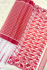 Padma - Red and White Pure Jamdani