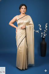 Sandalwood Glow Raga Tissue Saree