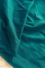 Teal Green Pure Mul Cotton Saree