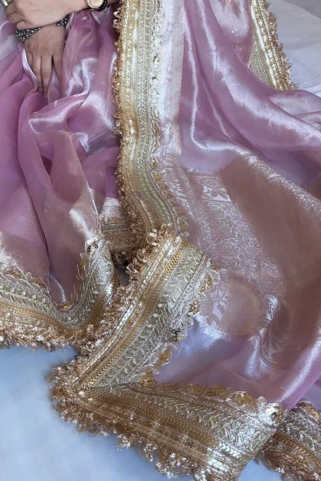 Banarasi Glass Tissue Silk Saree image 2