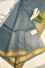 Sanjh Pure Kota Silk Grey Color