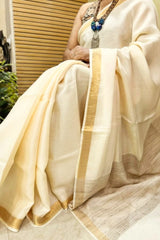 Shubhra - Pure Kota Silk Off-White Color