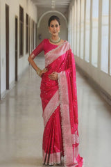 Banarasi Soft Pure Mashru Silk Saree image 0