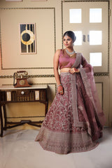 Mauve Sequin Lehenga image 2