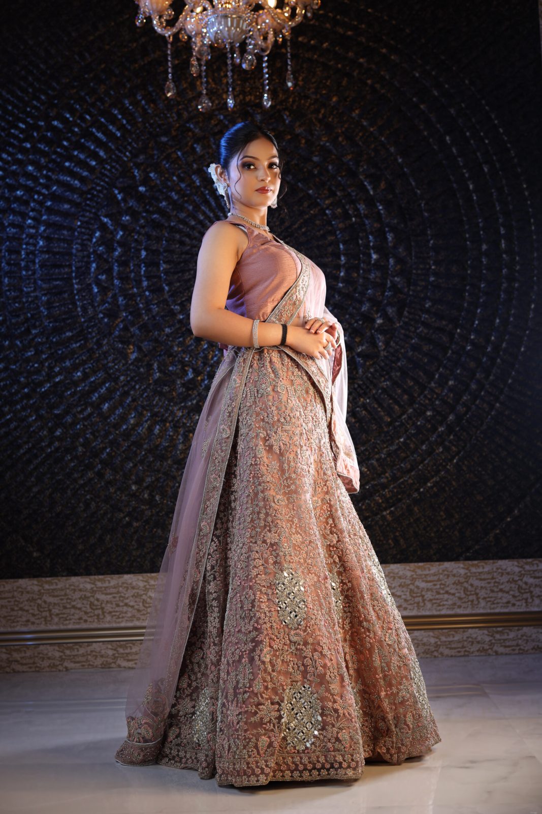 Plum Lavender Lehenga image 5