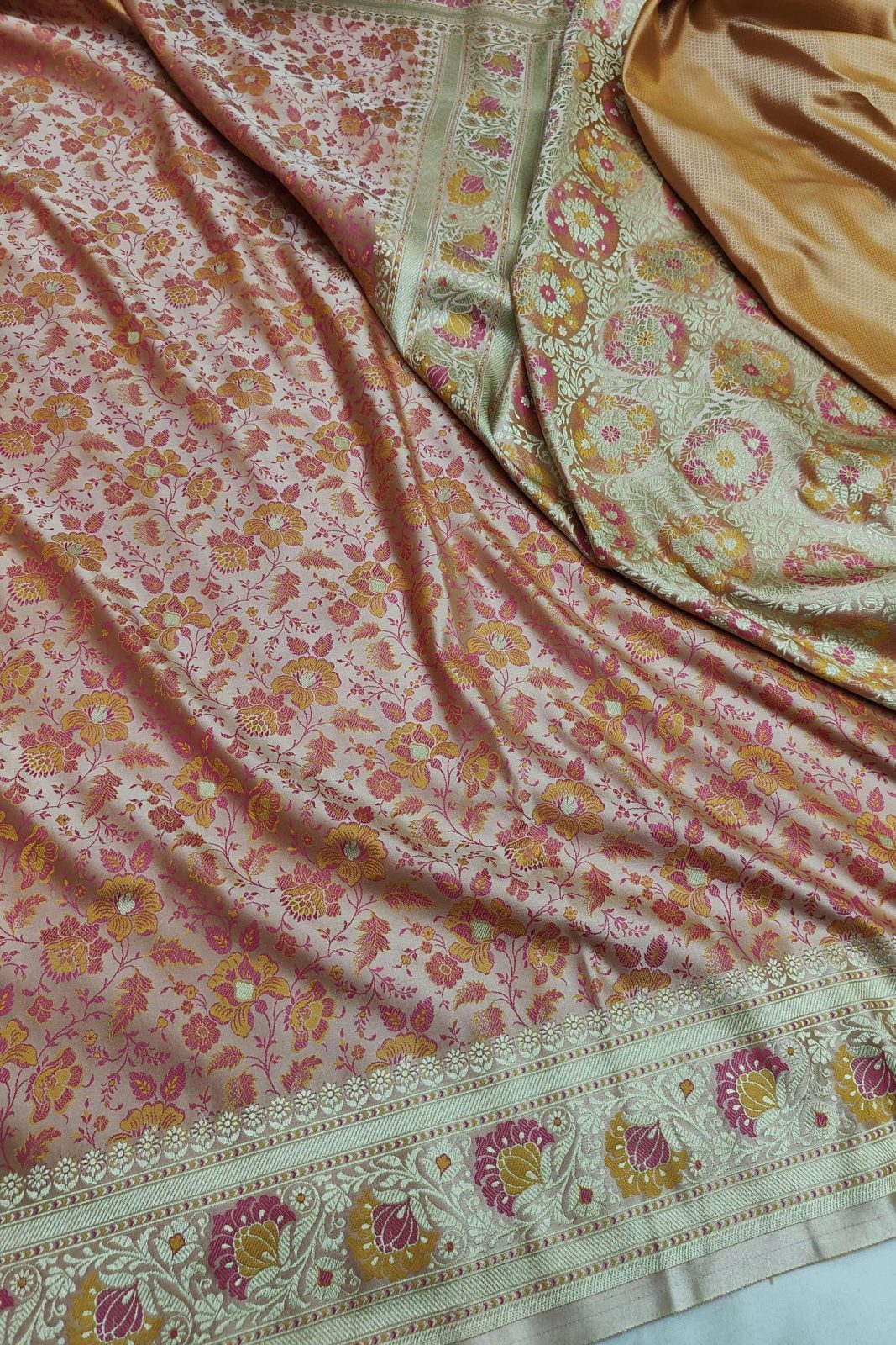 Mashru Silk Tanchui Banarasi Saree image 5