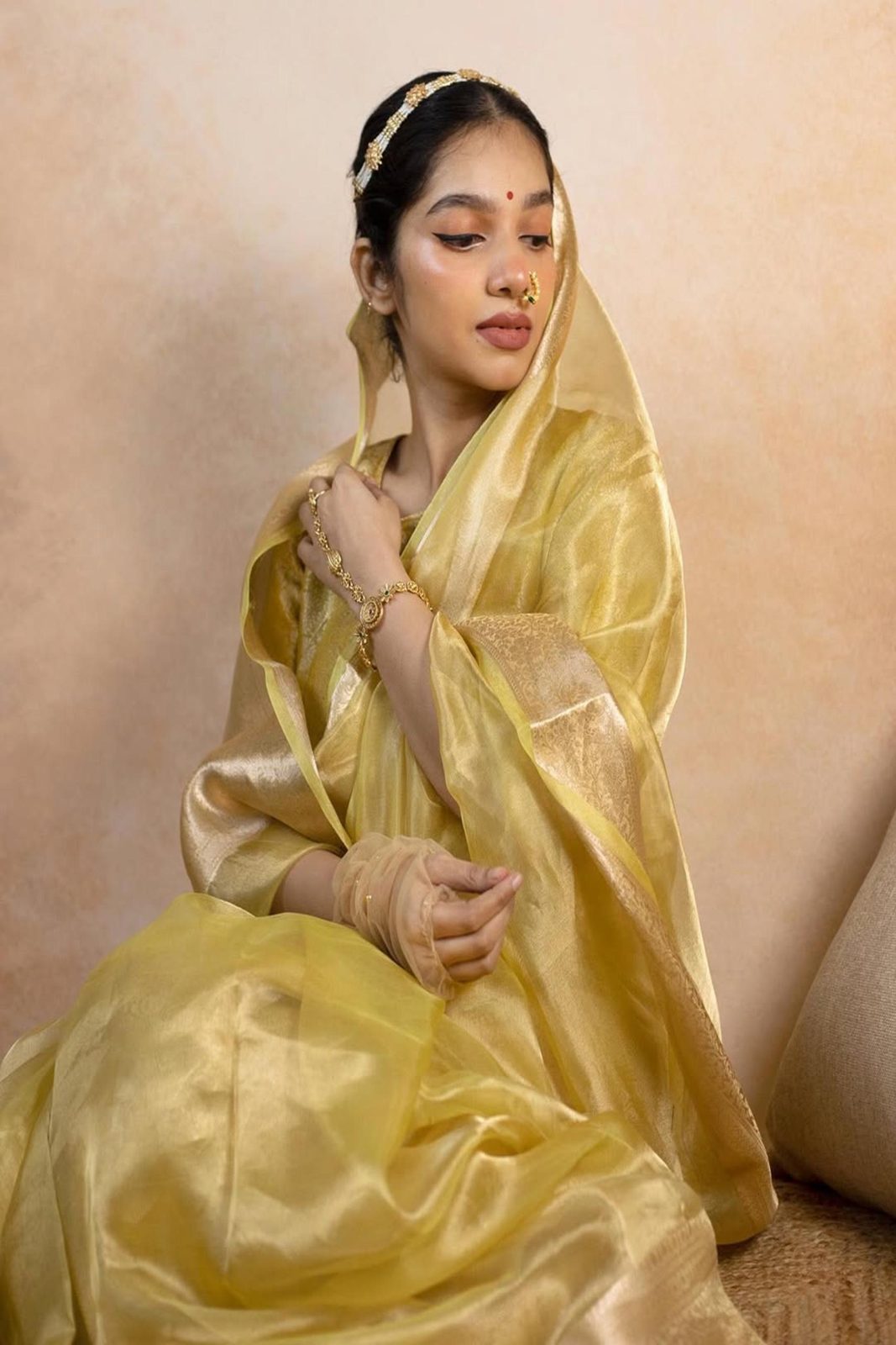Banarasi Soft Glass Tissue Saree image 8