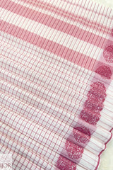 Dhonkhali Red and White Pure Cotton Check