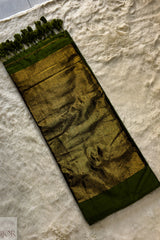 Golden Olive Pure Maslite Cotton Saree