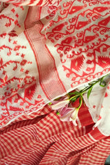 Padma - Red and White Pure Jamdani