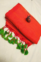 Arunya - Pure Khadi Cotton Rustic Orange
