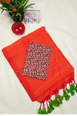 Arunya - Pure Khadi Cotton Rustic Orange