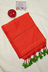Arunya - Pure Khadi Cotton Rustic Orange