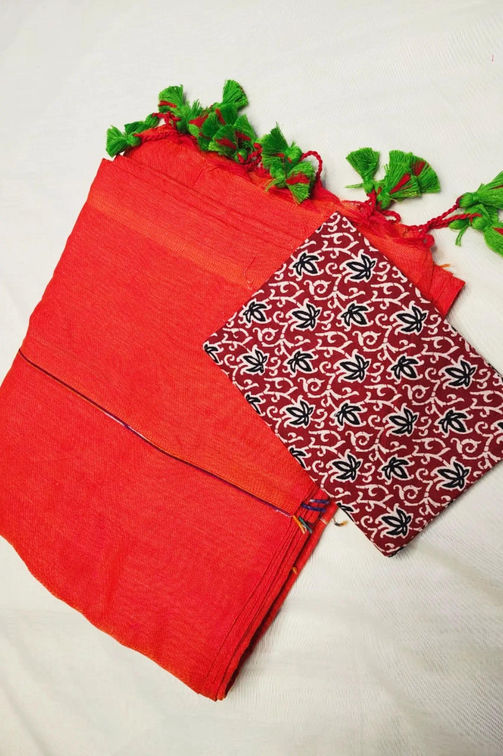 Arunya - Pure Khadi Cotton Rustic Orange