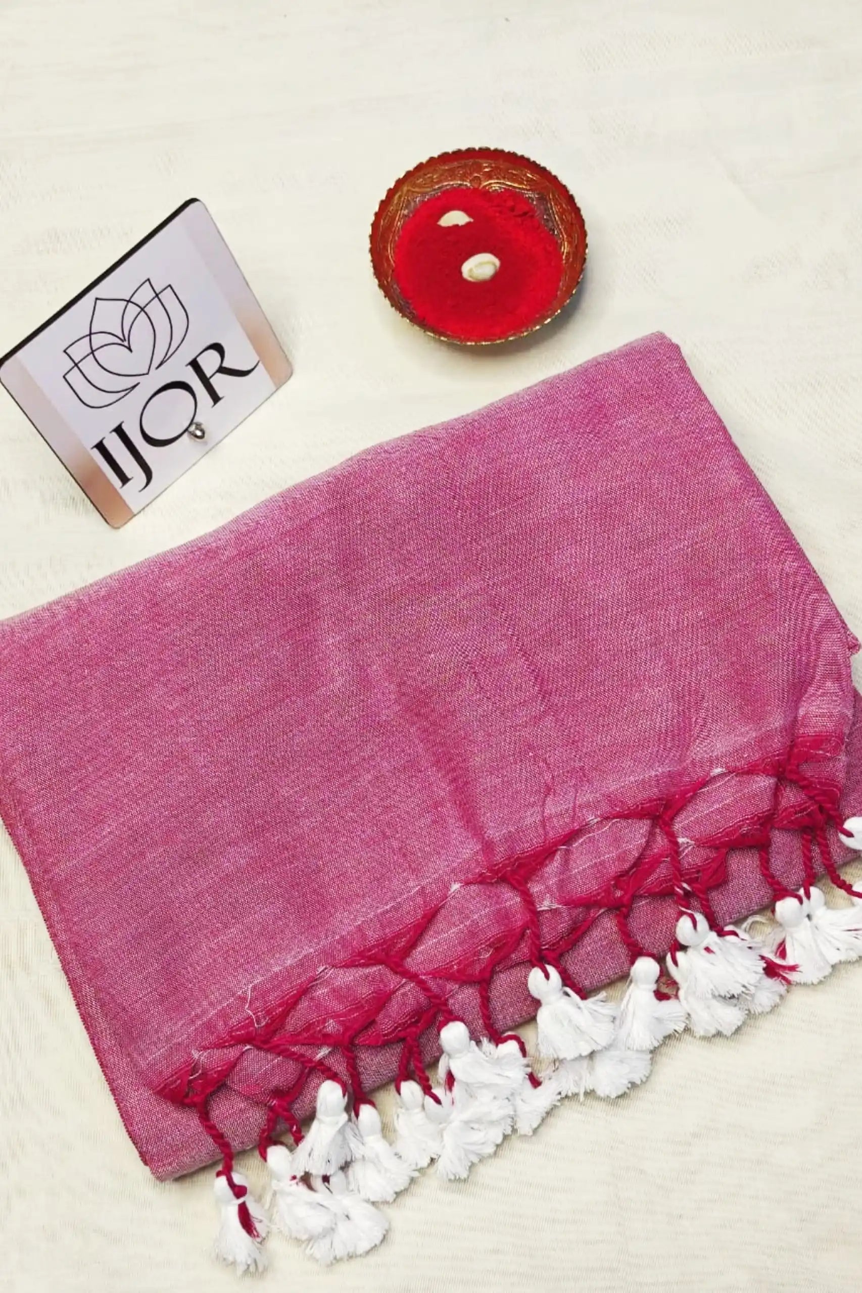 Mauve Melody - Pure Khadi Cotton with Kalamkari Blouse