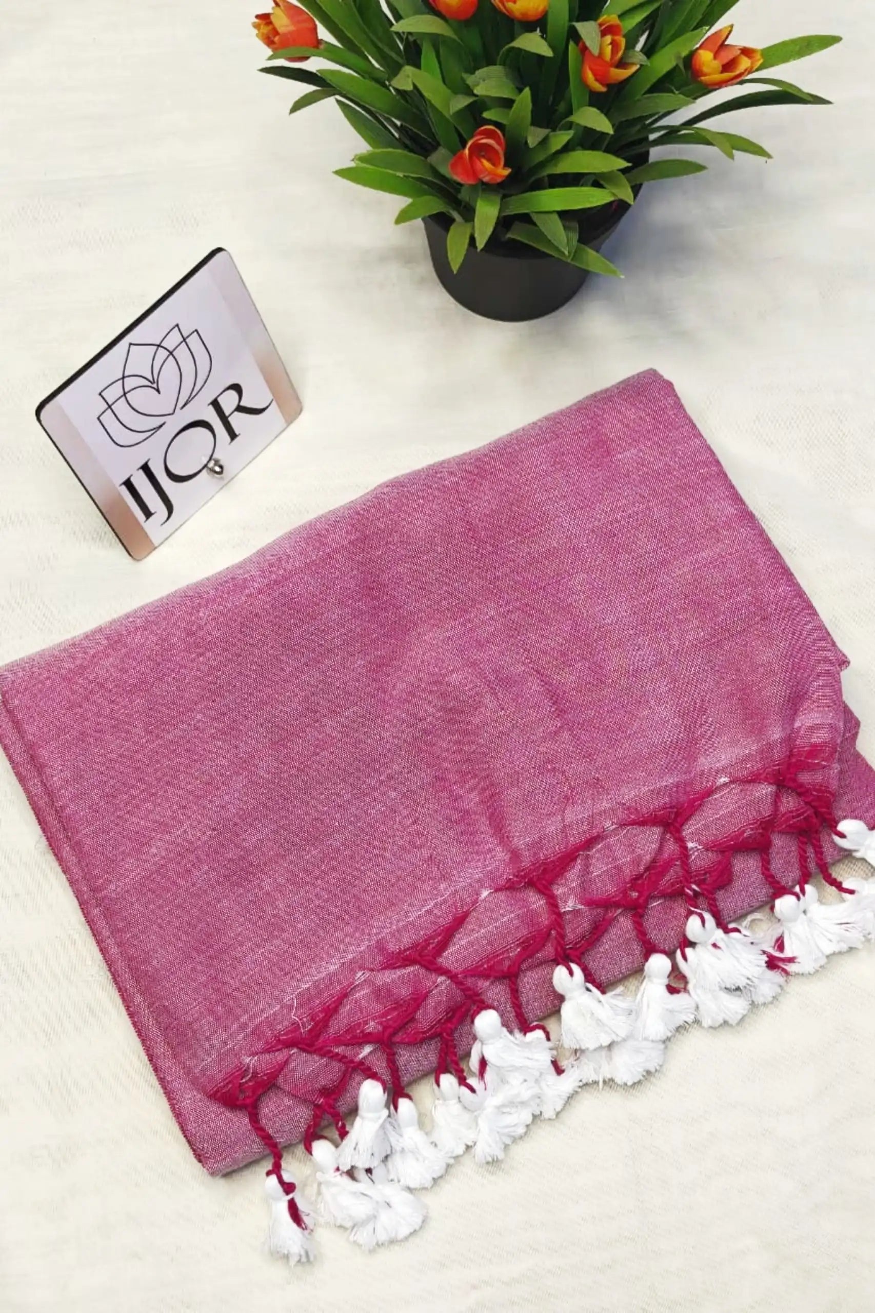 Mauve Melody - Pure Khadi Cotton with Kalamkari Blouse