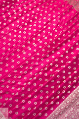 Rani Pink Kattan Silk Saree