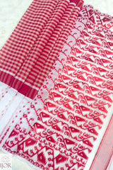 Padma - Red and White Pure Jamdani