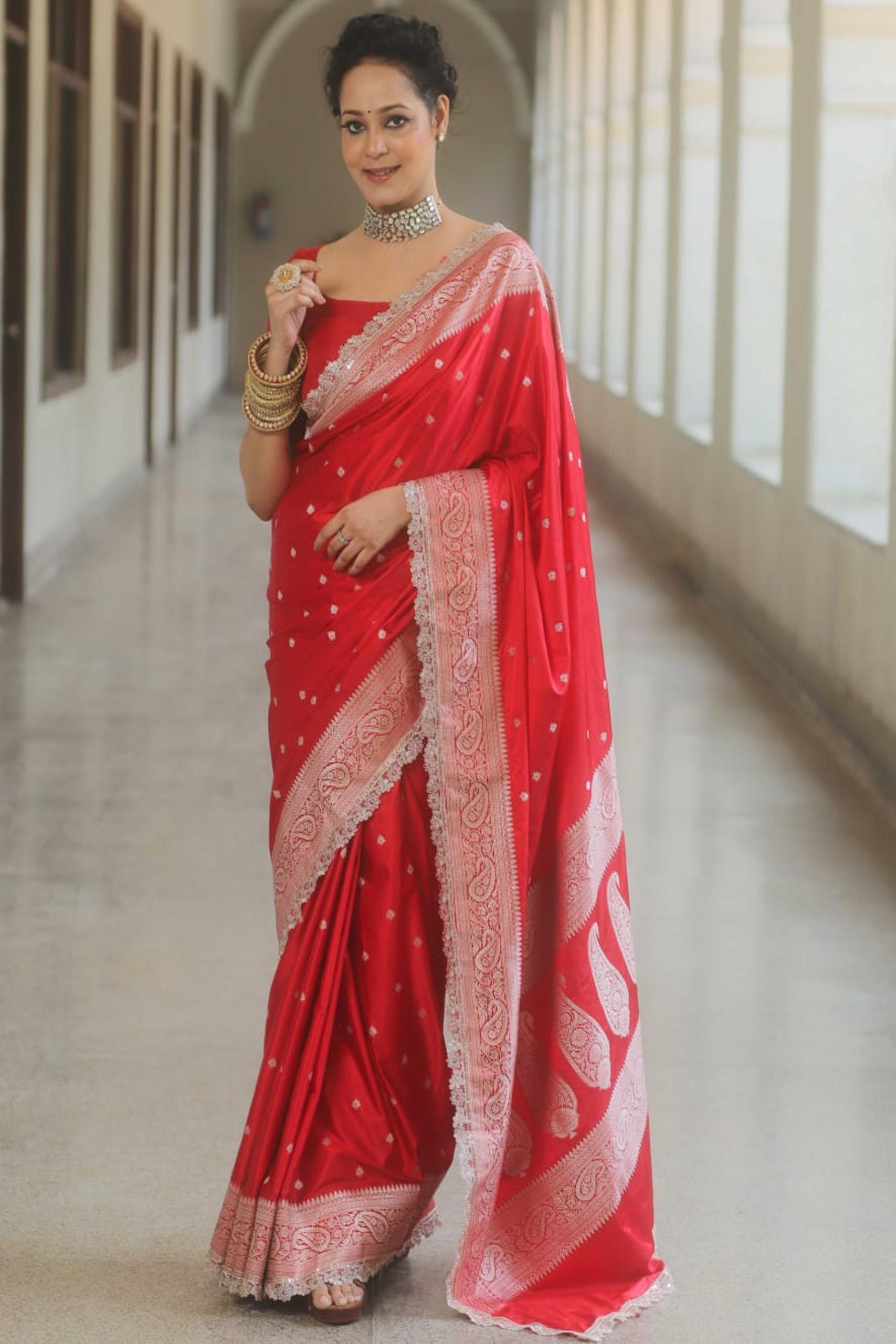 Banarasi Soft Pure Mashru Silk Saree