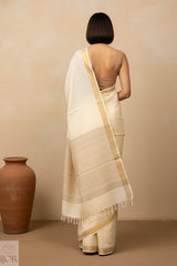 Shubhra - Pure Kota Silk Off-White Color