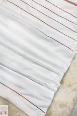 Shubhra Kavita Khes Pure Khadi Cotton With Blouse Piece White