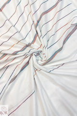 Shubhra Kavita Khes Pure Khadi Cotton With Blouse Piece White