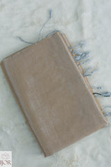 Sandalwood Glow Raga Tissue Saree