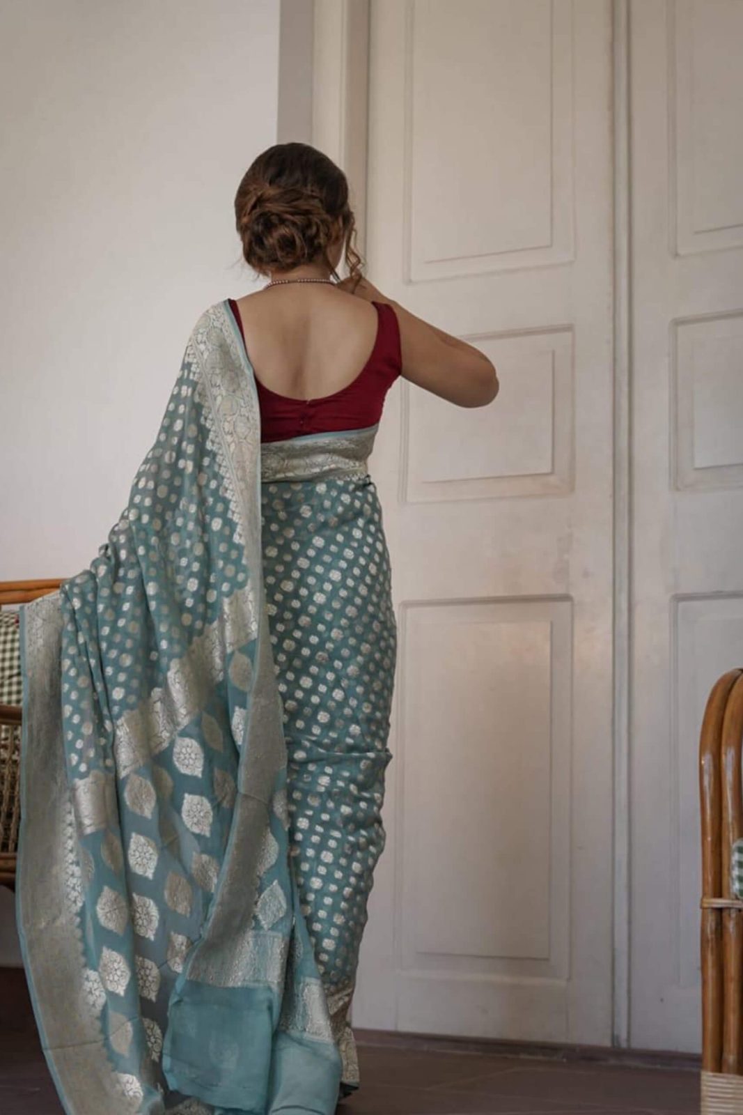 Banarasi Soft Georgette Silk image 11