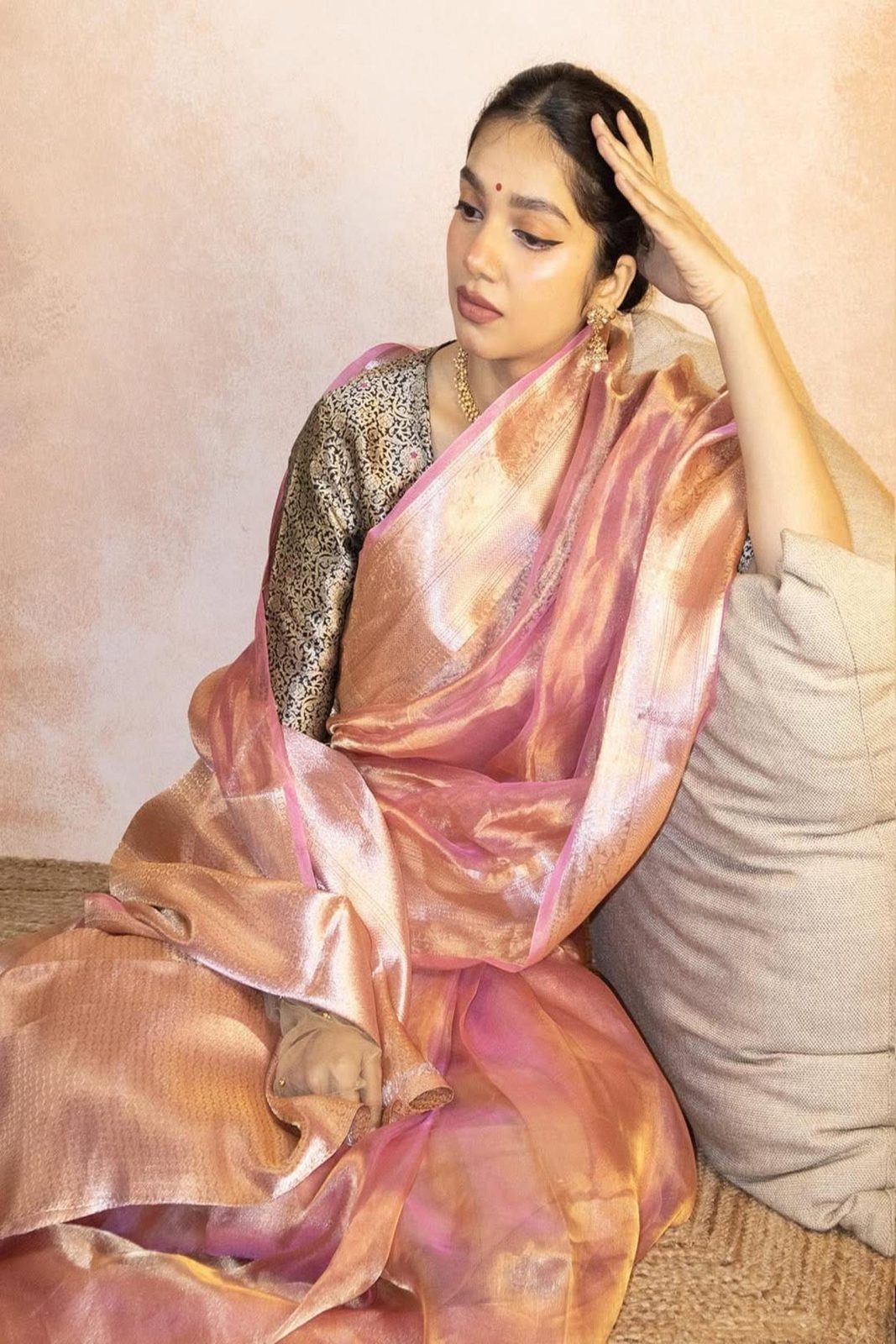 Banarasi Soft Glass Tissue Saree image 5