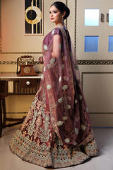 Matte Purple Embroidered Lehenga image 4