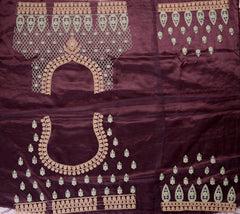 Matte Purple Embroidered Lehenga image 5