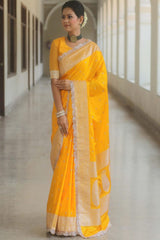 Banarasi Soft Pure Mashru Silk Saree image 2