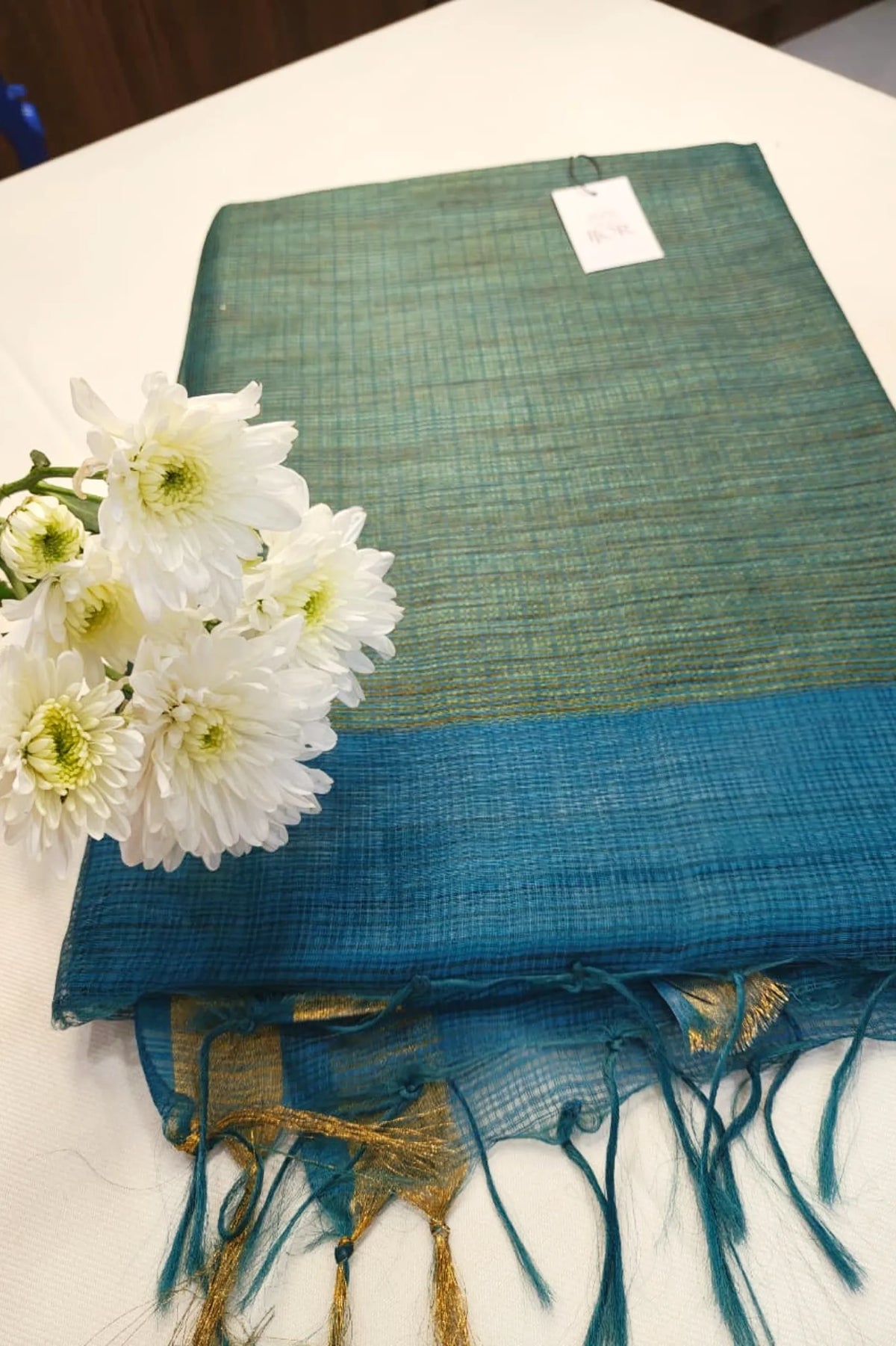 Samudra Pure Kota Silk Blue Color