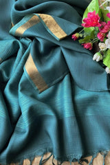 Samudra Pure Kota Silk Blue Color