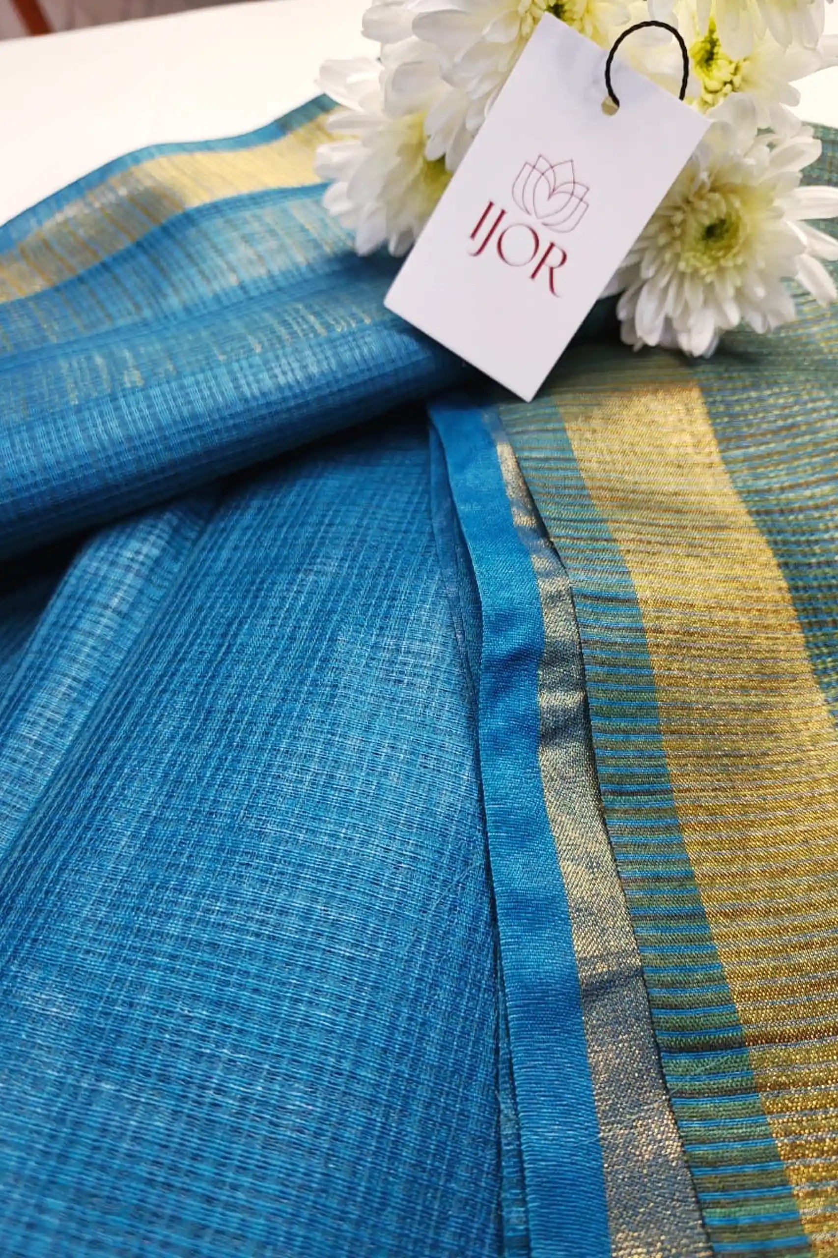 Samudra Pure Kota Silk Blue Color