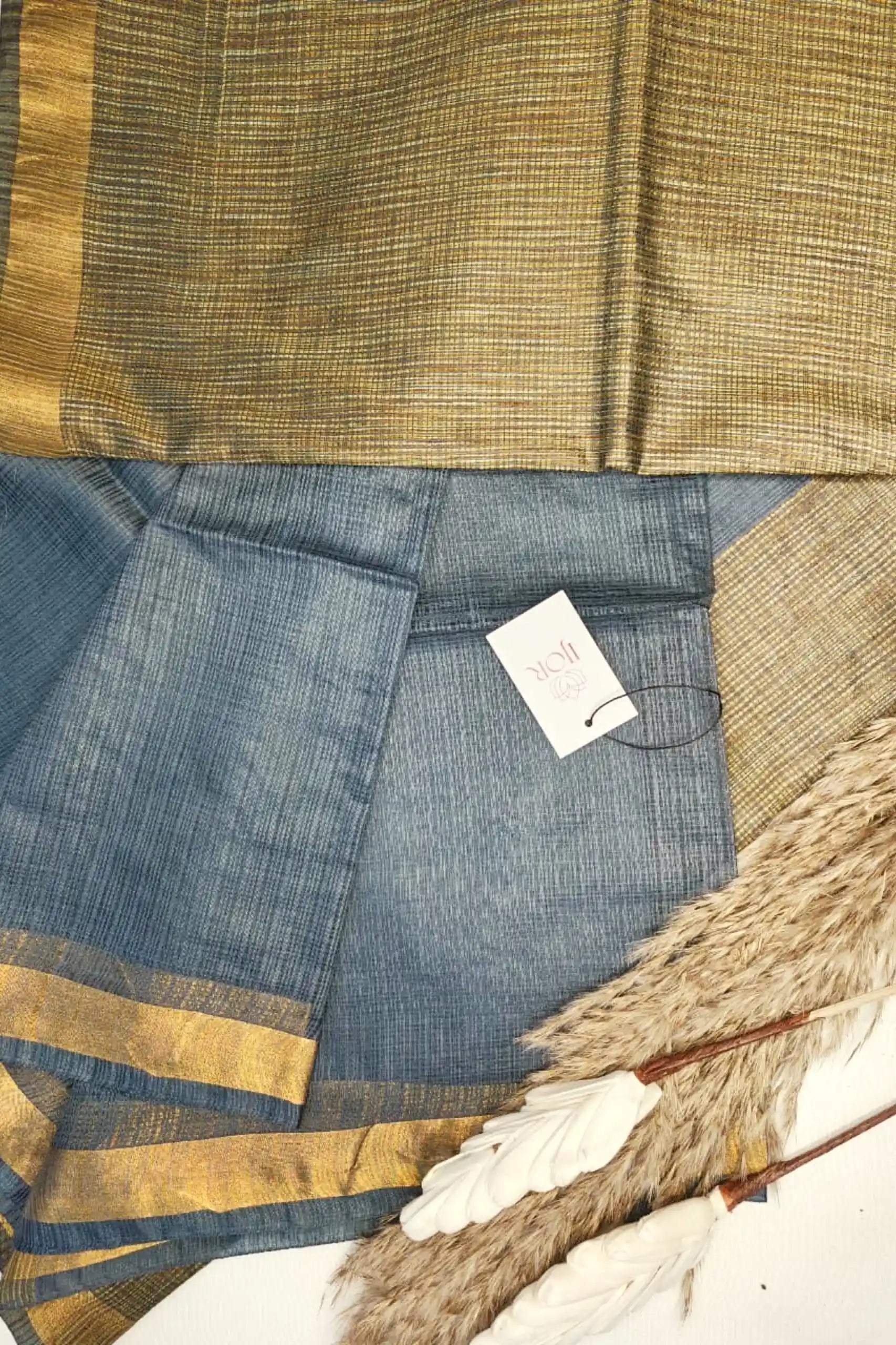 Sanjh Pure Kota Silk Grey Color