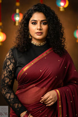 Katthai - Pure Mulmul Cotton with Pom-Poms