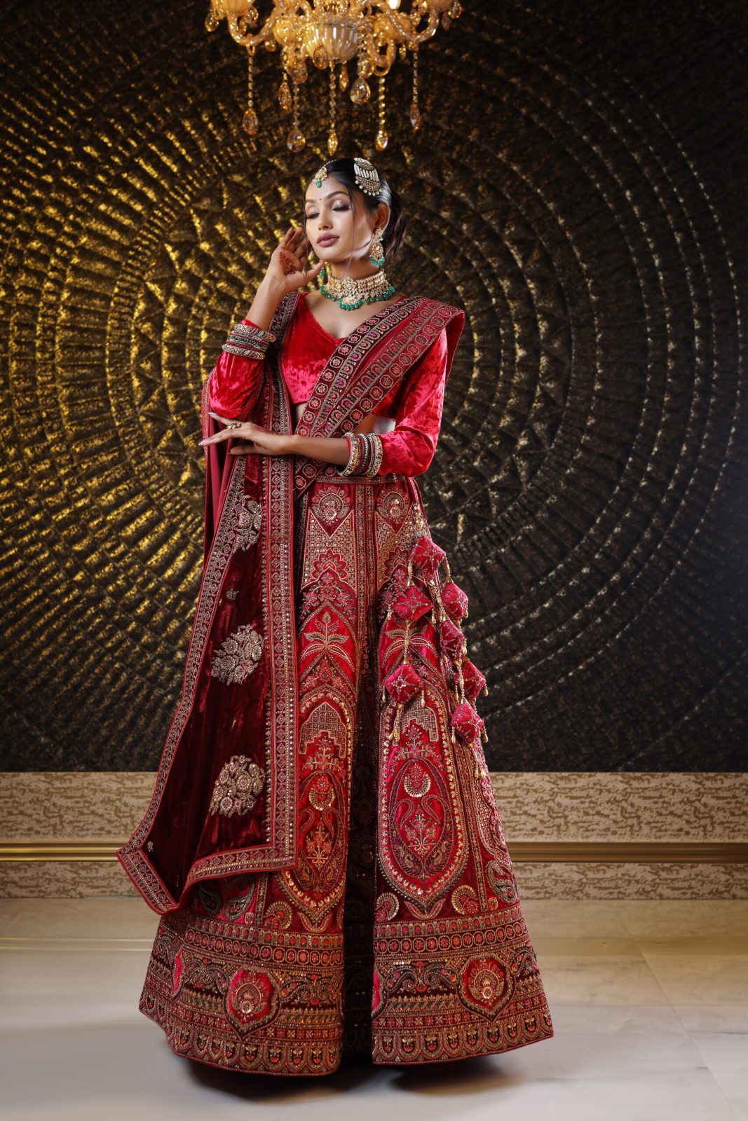 Royal Magenta Pink  Lehenga