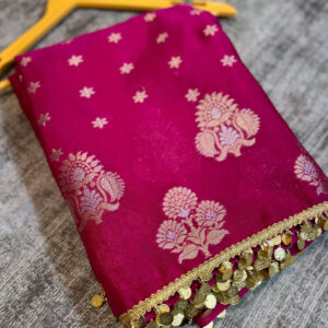 Soft katan dyeable Saree